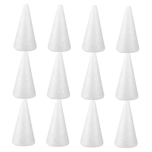 GARIOUANS 12 Stück Teiliges DIY Schaumstoff Weiße Feste Polystyrol Kinderfreundlich für Kreative Weihnachtsdeko Bastelprojekte und Handwerkszubehör zu Hause von GARIOUANS