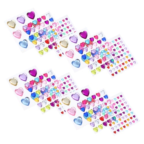 GARIOUANS 12 Stück Teiliges Herz Sticker Selbstklebend Strasssteine Glitzernde Acrylsteine für Bastelarbeiten Nagel Schmuck Dekoration DIY Scrapbooking GARIOUANS 12 Stück Teiliges Herz Sticker Selbstklebend Strasssteine Glitzernde Acrylsteine für Bastelarbeiten Nagel Schmuck Dekoration DIY Scrapbooking von GARIOUANS