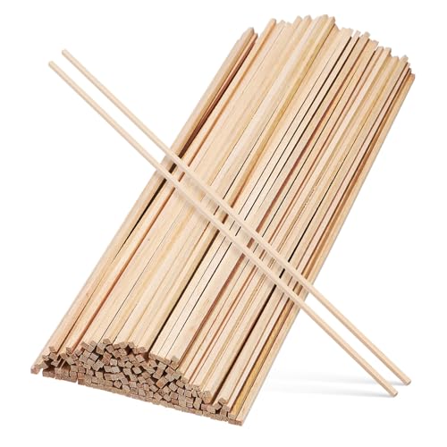GARIOUANS 150 Stück Quadratische Holzdübel aus Naturbelassenem Hartholz Glatt für Bastelprojekte DIY Modellbau Holzstäbe Eckig Holzleisten GARIOUANS 150 Stück Quadratische Holzdübel aus Naturbelassenem Hartholz Glatt für Bastelprojekte DIY Modellbau Holzstäbe Eckig Holzleisten von GARIOUANS