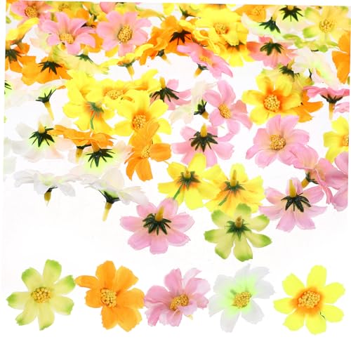 GARIOUANS 150stücke Künstliche Blumen Köpfe Bunte Daisy Blüten Für Hochzeitsdekoration Bastelprojekte Romantische Raumgestaltung Langlebig Und Realistisch von GARIOUANS