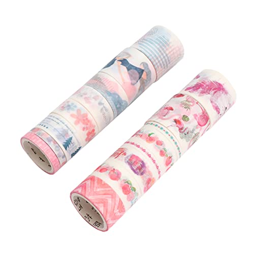 GARIOUANS 16 Rollen Dekorative Papierklebebänder Niedliche Washi Tapes für Scrapbooking Notizbuch Dekoration und DIY Projekte für und Kreative Bastelarbeiten GARIOUANS 16 Rollen Dekorative Papierklebebänder Niedliche Washi Tapes für Scrapbooking Notizbuch Dekoration und DIY Projekte für und Kreative Bastelarbeiten von GARIOUANS