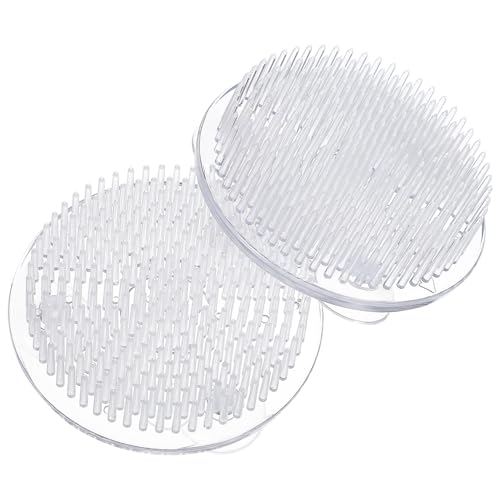 GARIOUANS 2 STK. Blumentopf Halter mit Saugnäpfen Transparenter Kunststoff Blumenarrangement Einsatz Stabiler Kompakter Blumenfrosch für Vasen Topfpflanzen und Dekorationen von GARIOUANS