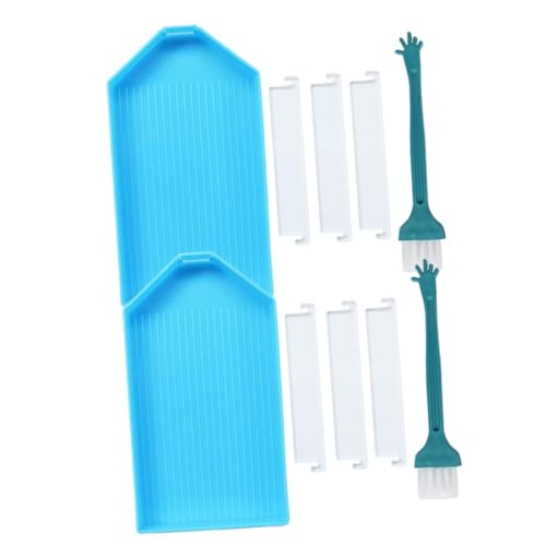 GARIOUANS 2 Sätze Diamond Picture Tray Teilig Blau Langlebiges Kunststoff Tablett mit Fächern für Diamantmalerei Multifunktional für Perlen Schmuck DIY Basteln Einfaches Sortieren und GARIOUANS 2 Sätze Diamond Picture Tray Teilig Blau Langlebiges Kunststoff Tablett mit Fächern für Diamantmalerei Multifunktional für Perlen Schmuck DIY Basteln Einfaches Sortieren und von GARIOUANS