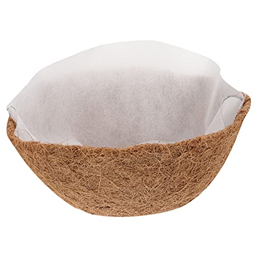 GARIOUANS 2 Sätze Hängende Blumentopfmatten aus Natürlicher Kokosfaser Runde Pflanzmatten Umweltfreundliche Kokoseinlagen für Blumenampeln Balkon Garten und Innenbereich von GARIOUANS