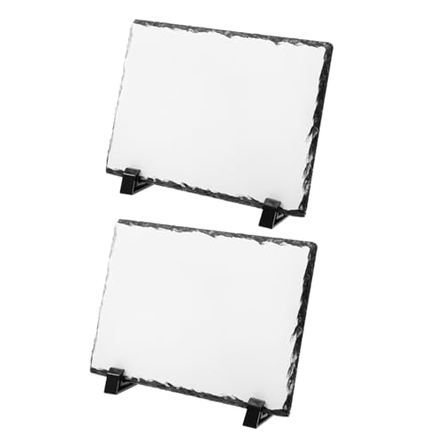 GARIOUANS 2 Sätze Rechteckige Sublimations Schieferbilderrahmen für Desktop Blanko Foto Tafel mit Natürlicher Steinoptik Hitzebeständig Einzigartige Kanten Stilvolle Heimdekoration GARIOUANS 2 Sätze Rechteckige Sublimations Schieferbilderrahmen für Desktop Blanko Foto Tafel mit Natürlicher Steinoptik Hitzebeständig Einzigartige Kanten Stilvolle Heimdekoration von GARIOUANS