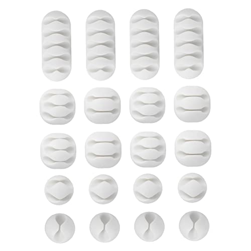 GARIOUANS 2 Satz Kabelorganizer Set Teile Flexibler Tpr Kabelhalter mit Mehrfachlöchern Praktischer Wickelwerkzeug für Schreibtisch Weiß GARIOUANS 2 Satz Kabelorganizer Set Teile Flexibler Tpr Kabelhalter mit Mehrfachlöchern Praktischer Wickelwerkzeug für Schreibtisch Weiß von GARIOUANS