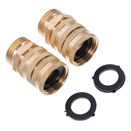 GARIOUANS 2 Stück Brass Schlauchanschluss Messing Garten Schlauch Adapter mit Doppelter Drehfunktion Langlebig und Rostbeständig Kompatibel mit Sprühgeräten und Bewässerungssystemen GARIOUANS 2 Stück Brass Schlauchanschluss Messing Garten Schlauch Adapter mit Doppelter Drehfunktion Langlebig und Rostbeständig Kompatibel mit Sprühgeräten und Bewässerungssystemen von GARIOUANS