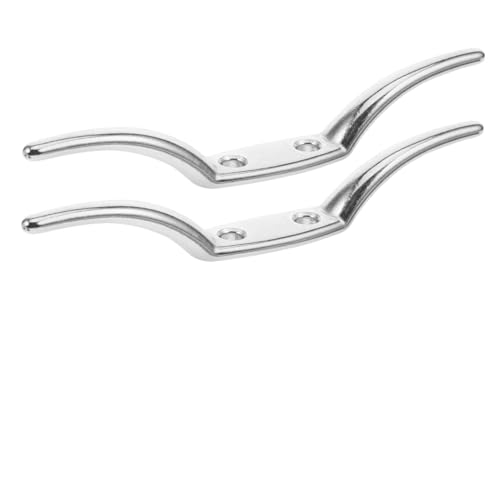 GARIOUANS 2 Stück Edelstahl Fahnenmast Klemmhaken Rostfrei Einfache DIY Befestigung Vielseitig Passend für Garten Fahnenstangen Stabile Befestigung ohne Werkzeug Geeignet für Haus und von GARIOUANS