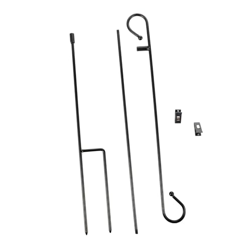 GARIOUANS 2 Stück Gartenflaggenständer Metall Windfester Gartenfahnenmast mit Clips Robuster Fahnenhalter für Gartendeko Einfache Anbringung Wetterbeständig für Außenbereich und Rasen GARIOUANS 2 Stück Gartenflaggenständer Metall Windfester Gartenfahnenmast mit Clips Robuster Fahnenhalter für Gartendeko Einfache Anbringung Wetterbeständig für Außenbereich und Rasen von GARIOUANS