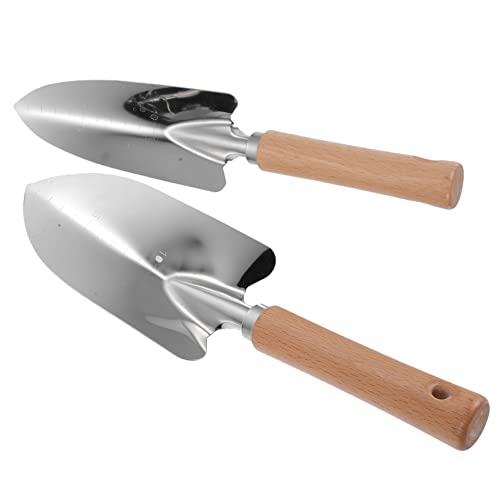 GARIOUANS 2 Stück Gartenkelle Set Teiliges Handwerkzeug mit Holzgriff Robust für Umpflanzen Unkrautentfernung und Gartenarbeit für Kleine Töpfe und Harte Böden GARIOUANS 2 Stück Gartenkelle Set Teiliges Handwerkzeug mit Holzgriff Robust für Umpflanzen Unkrautentfernung und Gartenarbeit für Kleine Töpfe und Harte Böden von GARIOUANS
