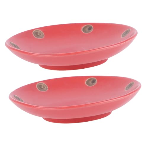 GARIOUANS 2 Stück Keramik Pflanzuntersetzer Passend Ausbruchfest rutschfest Elegant Dekorativ für Blumentöpfe Sukkulenten Garten und Balkon von GARIOUANS