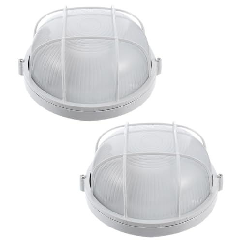 GARIOUANS 2 Stück Kleine Saunalampe Druckguss Aluminium Hitzebeständige Wandlampe für Sauna Dampfbad Flur und Lager Langlebige Innenbeleuchtung von GARIOUANS