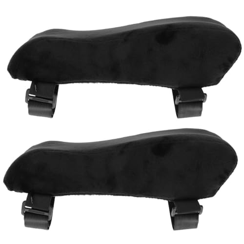 GARIOUANS 2 Stück Memory Foam Armlehnenpolster für Bürostuhl und Gaming Chair Atmungsaktive Ergonomische Ellbogenstütze Installieren Passend für Büro und Zuhause von GARIOUANS