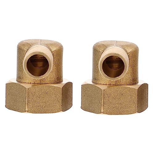 GARIOUANS 2 Stück Messing Winkelverbinder für Wasser und Luftschläuche Robuste Rohrfittings für Einfache Installation und Langlebige Nutzung von GARIOUANS