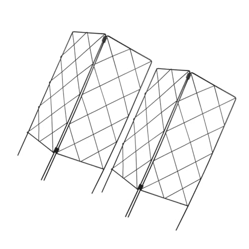 GARIOUANS 2 Stück Multifunktionales Teiliges Garten Spalier aus Grünem Klappbare Pflanzenstütze für Kletterpflanzen Einfache Installation Wetterbeständig für Topfpflanzen und von GARIOUANS
