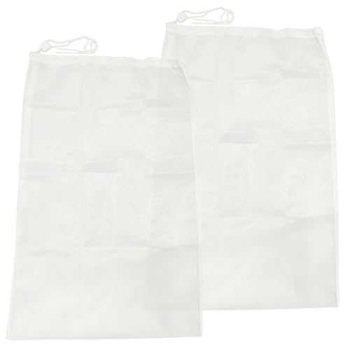 GARIOUANS 2 Stück Pool Leaf Bag aus Stabilem mit Feinem Netz mit Zug und Sicherungskordel Langlebig und Passend für Pool Vacuum Leaf Cleaner zur Effektiven Schwimmbadreinigung von GARIOUANS