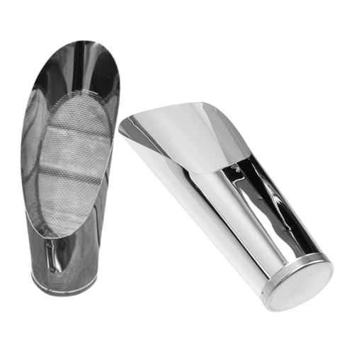 GARIOUANS 2 Stück Praktisches Teiliges Gartenschaufel Edelstahl Mittelgroß und Leicht Verschleißfest für Graben Umpflanzen Vielseitige Nutzung im Garten Topfpflanzen von GARIOUANS