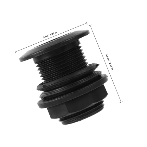 GARIOUANS 2 Stück Schottverschraubung Wassertank Doppelanschluss mit Außengewinde Einfacher Einbau Kompatibel mit Gartenschlauchanschlüssen für Regentonnen Teiche und Bewässerungssysteme GARIOUANS 2 Stück Schottverschraubung Wassertank Doppelanschluss mit Außengewinde Einfacher Einbau Kompatibel mit Gartenschlauchanschlüssen für Regentonnen Teiche und Bewässerungssysteme von GARIOUANS