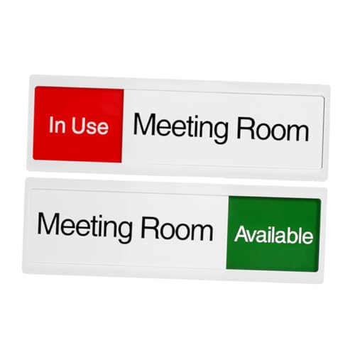 GARIOUANS 2 Stück Teiliges Acryl schiebetürschild für Besprechungsräume mit Privacy In session anzeige Selbstklebendes Meeting Sign Modernes Türschild für Büro und Zuhause GARIOUANS 2 Stück Teiliges Acryl schiebetürschild für Besprechungsräume mit Privacy In session anzeige Selbstklebendes Meeting Sign Modernes Türschild für Büro und Zuhause von GARIOUANS