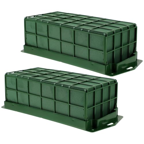 GARIOUANS 2 Stück Teiliges Blumenschaum käfigset Steckmasse für Frische und Künstliche Blumen Wasserreich Leicht aus Hochwertigem Material für Blumenarrangements Hochzeit Tisch von GARIOUANS