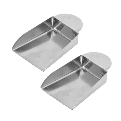 GARIOUANS 2 Stück Teiliges Edelstahl Mini Schaufel Diamantgeeignete Schmuckschaufeln ohne Griff Langlebig Handschonend für Goldherstellung und Edelsteinverarbeitung von GARIOUANS