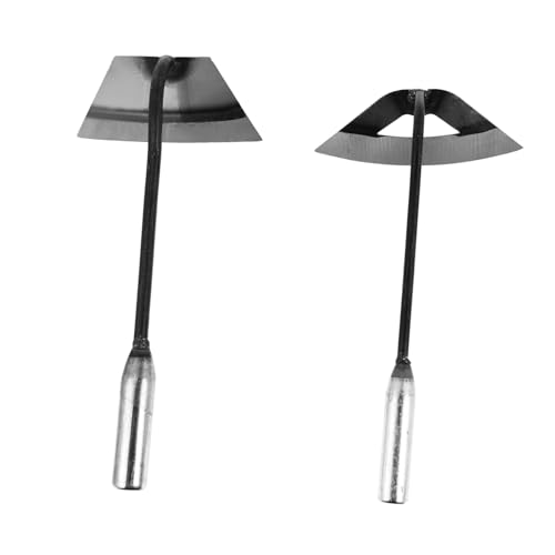 GARIOUANS 2 Stück Teiliges Gartengeräte aus Vollstahl Robuste Hand-Gartenhacke mit Spitzem und Hohlem Design Vielseitig für Unkrautjäten Sämlingspflege und Bodenbearbeitung im Garten und GARIOUANS 2 Stück Teiliges Gartengeräte aus Vollstahl Robuste Hand-Gartenhacke mit Spitzem und Hohlem Design Vielseitig für Unkrautjäten Sämlingspflege und Bodenbearbeitung im Garten und von GARIOUANS