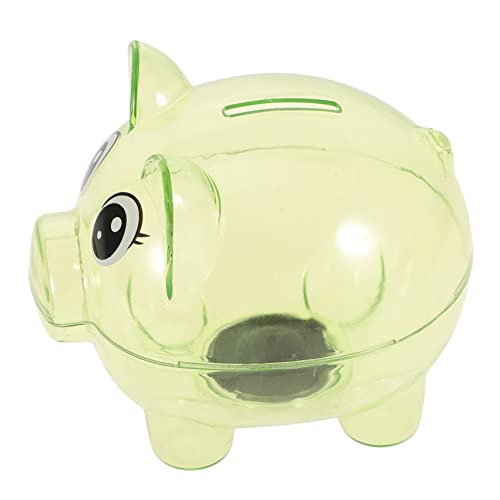 GARIOUANS 2 Stück Teiliges Große Transparente Sparschweine für Kleinkinder Niedliche Piggy Bank Geldaufbewahrung Stabile Münzboxen mit Glatter Basis für Mädchen und Jungen Dekorative von GARIOUANS