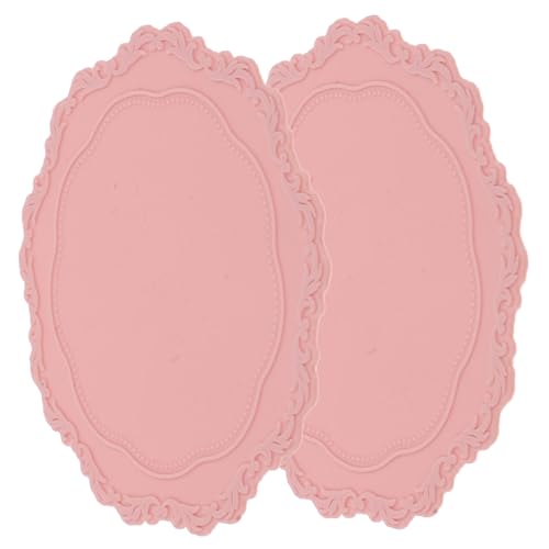 GARIOUANS 2 Stück Teiliges Hitzebeständiges Wachssiegel mit Beidseitigem Strapazierfähige Leicht zu Reinigende Siegelmatte für DIY Wachssiegel Dekoratives Bastelzubehör Rosa von GARIOUANS