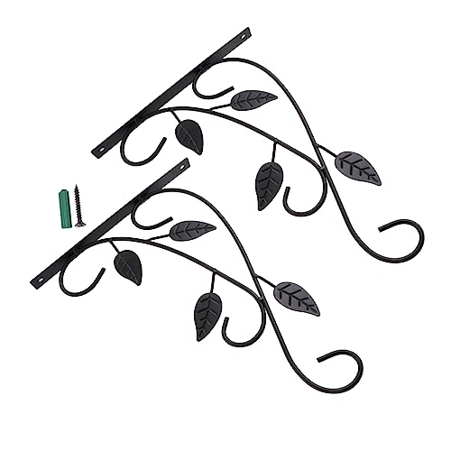 GARIOUANS 2 Stück Teiliges Nordic Wandhaken aus Schmiedeeisen Stabiler Pflanzenhalter für Blumenampeln und Pflanzkörbe Platzsparend für Garten Balkon und Innenräume Garten Deko GARIOUANS 2 Stück Teiliges Nordic Wandhaken aus Schmiedeeisen Stabiler Pflanzenhalter für Blumenampeln und Pflanzkörbe Platzsparend für Garten Balkon und Innenräume Garten Deko von GARIOUANS