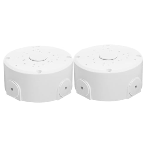 GARIOUANS 2 Stück Teiliges Überwachungskamera Gehäuse Deckenmontage Kabelschutzbox Wetterfest für Außenbereich Robuste Elektrische Anschlussbox für Garten und Terrasse von GARIOUANS