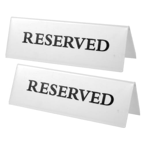 GARIOUANS 2 Stück Tischschild Reserviert Aufsteller Stabiles Dreieckiges Design Wiederverwendbar Dekoratives Tischkärtchen für Restaurant Hochzeit Event und Büro GARIOUANS 2 Stück Tischschild Reserviert Aufsteller Stabiles Dreieckiges Design Wiederverwendbar Dekoratives Tischkärtchen für Restaurant Hochzeit Event und Büro von GARIOUANS