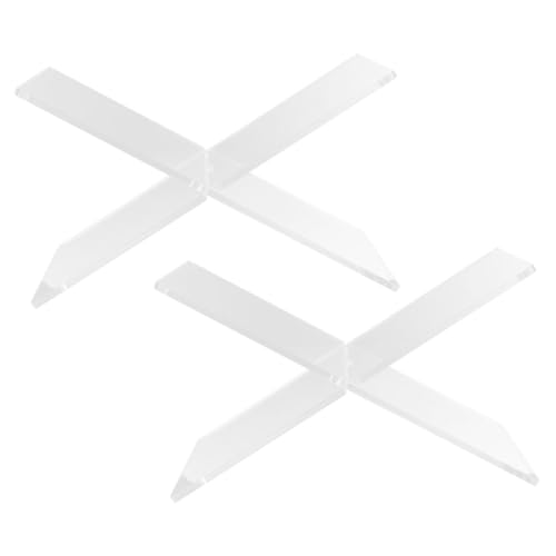 GARIOUANS 2 Stück X förmiger Acryl Buchständer Transparent Stabil Rutschfest Multifunktional für Bücher Magazine Kochbücher Notenständer Geeignet Praktischer Leseständer für Büro und GARIOUANS 2 Stück X förmiger Acryl Buchständer Transparent Stabil Rutschfest Multifunktional für Bücher Magazine Kochbücher Notenständer Geeignet Praktischer Leseständer für Büro und von GARIOUANS