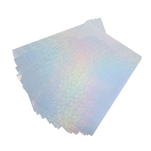GARIOUANS 20 Blatt Holographische Selbstklebende Vinyl aufkleber Langlebig DIY Bastelfolie für Glasbecher Fenster Auto Dekoration Kreative Gestaltung GARIOUANS 20 Blatt Holographische Selbstklebende Vinyl aufkleber Langlebig DIY Bastelfolie für Glasbecher Fenster Auto Dekoration Kreative Gestaltung von GARIOUANS