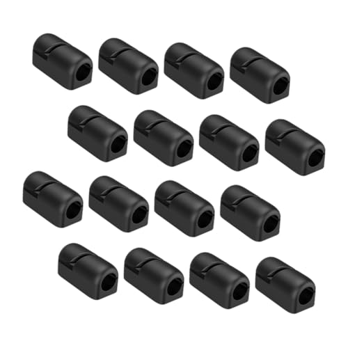 GARIOUANS 20 Stück Silikon Kabelclips Selbstklebend Kabelmanagement Organizer Kabelhalter für USB Ladekabel Stromkabel PC Büro Schreibtisch Kabel Fixierung von GARIOUANS