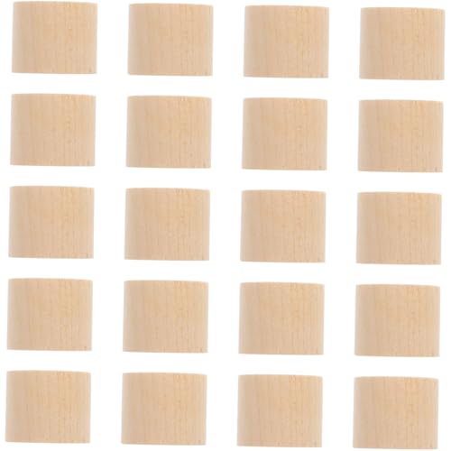 GARIOUANS 20Stücke Kleiner Holzblock Zylinderblöcke Birkenholz Unbehandelt für DIY Bastelprojekte Vielseitig Einsetzbar als Dekoration oder Ornament von GARIOUANS
