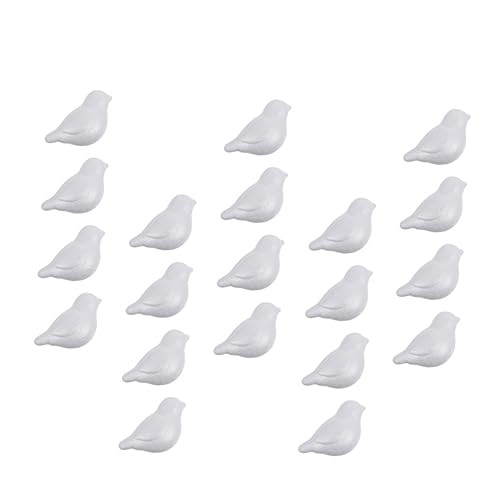 GARIOUANS 20stücke Vogel Bastelset DIY Vogel Malerei Spielzeug Handwerk Junge Mädchen Ornament Bastelzubehör Heimdeko Blumenarrangementform von GARIOUANS