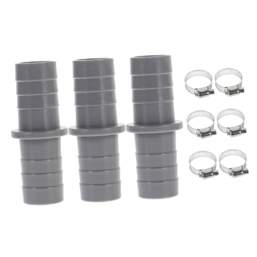 GARIOUANS 3 Sätze Waschmaschinen Abflussverlängerung Adapter Abflussrohr Verlängerer mit Clip für Waschmaschine Geschirrspüler Ablaufschlauch Zubehör von GARIOUANS