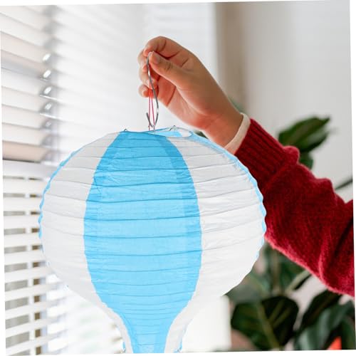 GARIOUANS 3 Stück Bunte Papierlampions Heißluftballon Laternen Handgefertigt für Chinesische und Japanische Jubiläums Geburtstagsfeiern Vielseitige Partydekoration von GARIOUANS