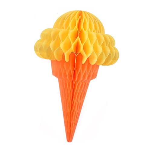 GARIOUANS 3 Stück Hängende Eiscreme Wabenkugel Dekoration Bunte Hawaii Party Deko aus Hochwertigem Papier Langlebige Wabenbälle für Themenfest Fenster und Deckendeko GARIOUANS 3 Stück Hängende Eiscreme Wabenkugel Dekoration Bunte Hawaii Party Deko aus Hochwertigem Papier Langlebige Wabenbälle für Themenfest Fenster und Deckendeko von GARIOUANS