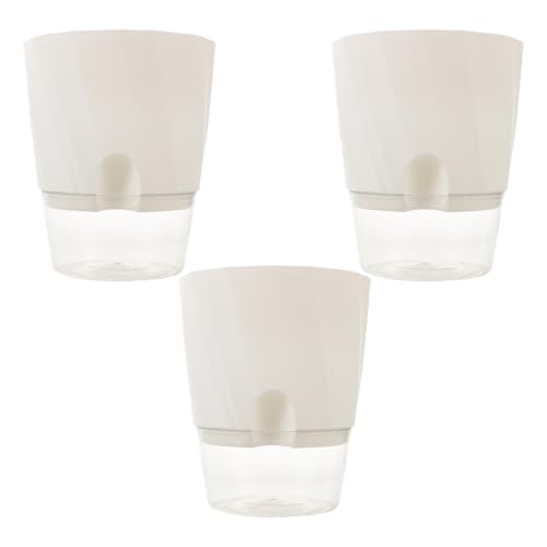 GARIOUANS 3stücke Selbstbewässernder Blumentopf Aus Kunststoff Automatische Wasseraufnahme Transparenter Pflanzentopf Für Zimmerpflanzen Garten Hydrokultur Einfach Zu Reinigen Bewegen GARIOUANS 3stücke Selbstbewässernder Blumentopf Aus Kunststoff Automatische Wasseraufnahme Transparenter Pflanzentopf Für Zimmerpflanzen Garten Hydrokultur Einfach Zu Reinigen Bewegen von GARIOUANS