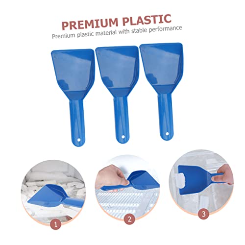 GARIOUANS 3 Stück Teiliges Kunststoff Eisschaufel mit Ergonomischem Griff Kratzfrei für Kühlschrank und Gefrierschrank Schneeräumer Werkzeug für Küche Bad und Auto Langlebig und Handlich von GARIOUANS