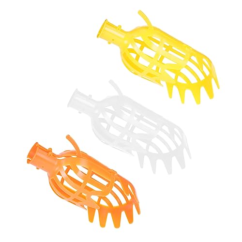 GARIOUANS 3 Stück Teiliges Obstpflücker mit Kunststoffköpfen Praktisches Langlebiges Gartenwerkzeug zum Schonenden Ernten von Äpfeln Pflaumen Kirschen Pfirsichen Inklusive Kleinem und Großem von GARIOUANS