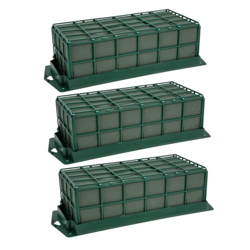 GARIOUANS 3 Stück Teiliges Rechteckiger Steckschaumblöcke für Blumenarrangements Wandhängend Vielseitig für Frische und Künstliche Blumen für DIY Tisch Wanddekorationen bei Hochzeiten und von GARIOUANS