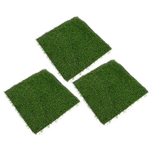 GARIOUANS 3 Stück Teiliges Waschbare Kunststoff Nistmatten für Hühner Langlebige Praktische Nestbox Einlage mit Künstlichem Gras Geeignet für Verschiedene Nistkästen Sicher und Vielseitig von GARIOUANS