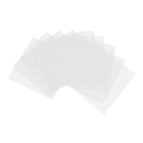 GARIOUANS 30 Stück Mesh Canvas Sheets Weiß Fursuit Eye Mesh für Masken DIY Material Zuschneidbar Strapazierfähig für Cosplay Kostüm Augen Masken Zubehör von GARIOUANS