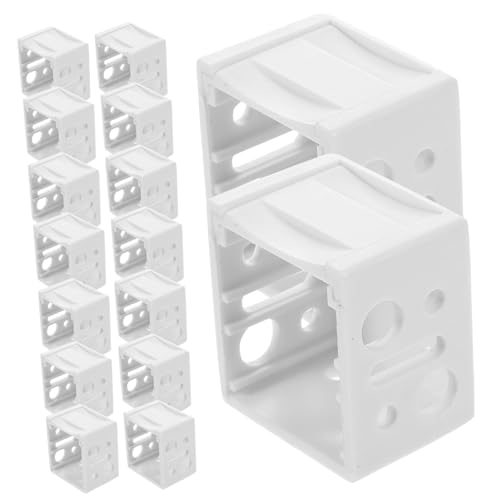 GARIOUANS 30 Stück Teiliges Mini Jalousie Halterung aus Weißem Stabile Fensterrollo Kopfprofil Halter Langlebige Einfache Montage für Innen und Außenbereich Vielseitig Kompatibel mit von GARIOUANS