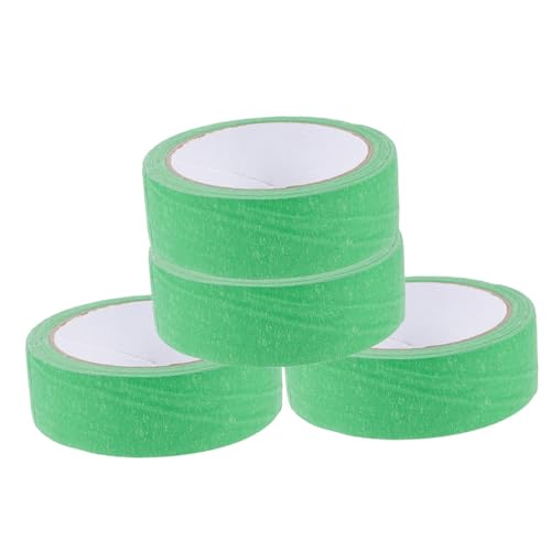 GARIOUANS 4 Rollen Malerkrepp Abdeckband Grünes Klebeband mit Geringer Klebrigkeit Rückstandsfrei Handlich Abreißbar Vielseitig für Wand und Autolackierarbeiten Basteln und Renovierung von GARIOUANS