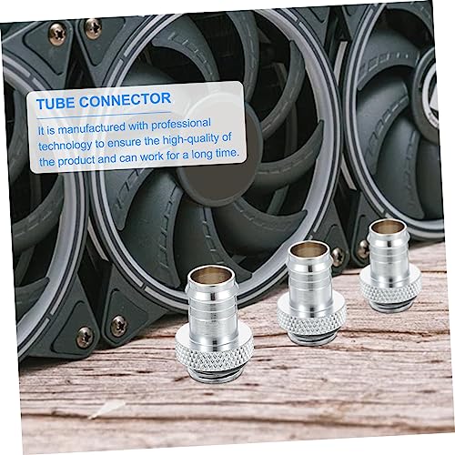 GARIOUANS 4 STÜCKE Metall Handgriff Barb Fitting Adapter für Flüssigkeitskühlung Hochwertige Wasser Kühlung Erweiterung für Computer Zubehör Silber GARIOUANS 4 STÜCKE Metall Handgriff Barb Fitting Adapter für Flüssigkeitskühlung Hochwertige Wasser Kühlung Erweiterung für Computer Zubehör Silber von GARIOUANS