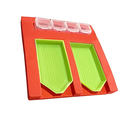 GARIOUANS 4 Stück Teiliges Diamond Embroidery Tool mit Multifunktionalem Aufbewahrungs und Tablett Organizer für Perlen und Diamantmalerei Geeignet für Anfänger und Profis GARIOUANS 4 Stück Teiliges Diamond Embroidery Tool mit Multifunktionalem Aufbewahrungs und Tablett Organizer für Perlen und Diamantmalerei Geeignet für Anfänger und Profis von GARIOUANS