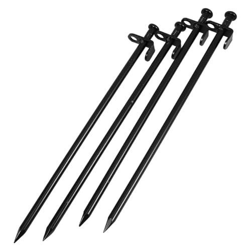 GARIOUANS 4 Stück Teiliges Gartennagel aus Robustem Lange Schwarz Gebogene Bodenanker mit Spitzen Spitzen Einfache Installation für Gewächshaus Gartenvlies und Pflanzenbefestigung GARIOUANS 4 Stück Teiliges Gartennagel aus Robustem Lange Schwarz Gebogene Bodenanker mit Spitzen Spitzen Einfache Installation für Gewächshaus Gartenvlies und Pflanzenbefestigung von GARIOUANS